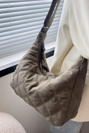 Style Core Aesthetics, New Style Trends Lozenge Pattern Crossbody Bag