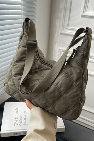 Style Core Aesthetics, New Style Trends Lozenge Pattern Crossbody Bag