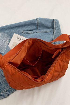 Style Core Aesthetics, New Style Trends Lozenge Pattern Crossbody Bag