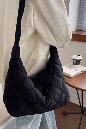 Style Core Aesthetics, New Style Trends Lozenge Pattern Crossbody Bag