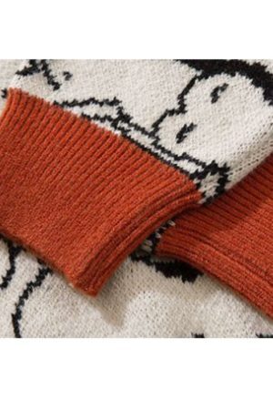 Style Core Aesthetics, New Style Trends Lucky Koi Embroidered Knit Sweater