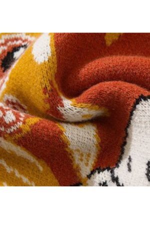 Style Core Aesthetics, New Style Trends Lucky Koi Embroidered Knit Sweater