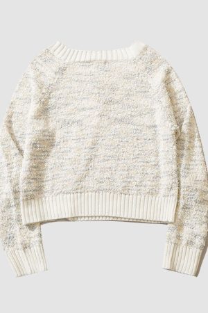 Style Core Aesthetics, New Style Trends Marled-Knit Cropped Cardigan Sweater