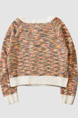 Style Core Aesthetics, New Style Trends Marled-Knit Cropped Cardigan Sweater