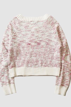 Style Core Aesthetics, New Style Trends Marled-Knit Cropped Cardigan Sweater