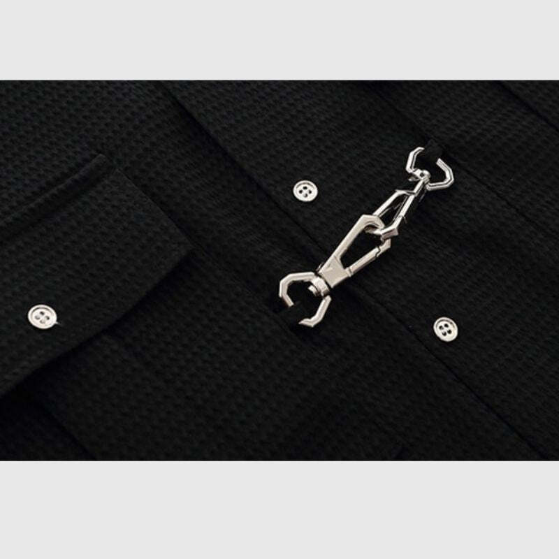 Style Core Aesthetics, New Style Trends Metal Button Waffle Shirts Style Core Aesthetics, New Style Trends Metal Button Waffle Shirts