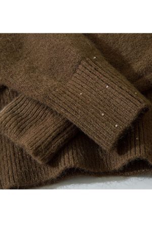 Style Core Aesthetics, New Style Trends Mini Sequin Cropped Sweater