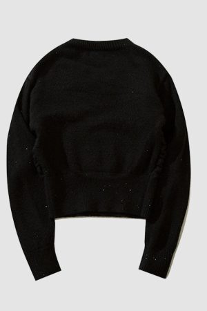 Style Core Aesthetics, New Style Trends Mini Sequin Cropped Sweater