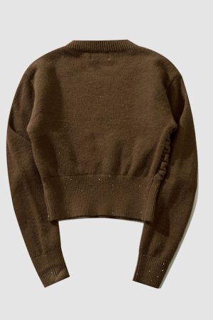 Style Core Aesthetics, New Style Trends Mini Sequin Cropped Sweater