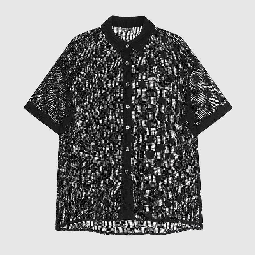 Style Core Aesthetics, New Style Trends Modern Hollow Patterned Shirt