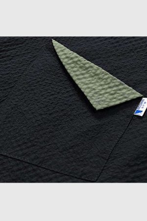 Style Core Aesthetics, New Style Trends Modern Textured Drawstring Shirt