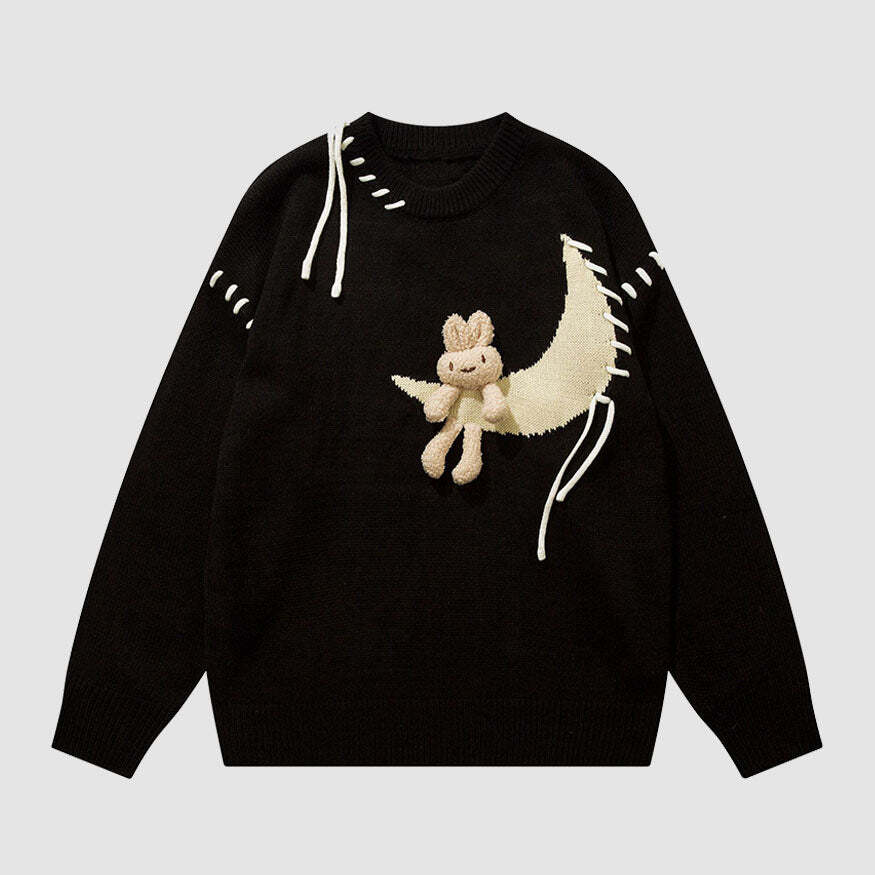 Style Core Aesthetics, New Style Trends Moon & Rabbit Doll Sweater
