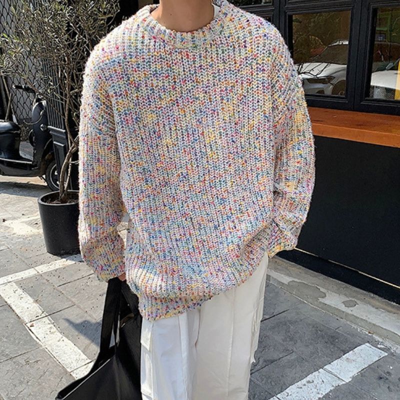 Style Core Aesthetics, New Style Trends Mosaic Chunky Knit Sweater Style Core Aesthetics, New Style Trends Mosaic Chunky Knit Sweater