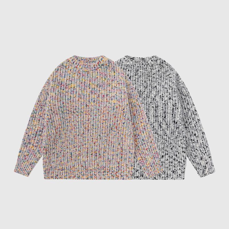 Style Core Aesthetics, New Style Trends Mosaic Chunky Knit Sweater Style Core Aesthetics, New Style Trends Mosaic Chunky Knit Sweater