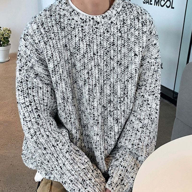 Style Core Aesthetics, New Style Trends Mosaic Chunky Knit Sweater Style Core Aesthetics, New Style Trends Mosaic Chunky Knit Sweater