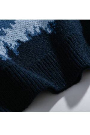 Style Core Aesthetics, New Style Trends Mountain Landscape Pattern Sweater