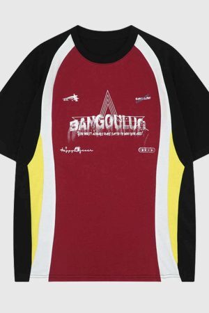 Style Core Aesthetics, New Style Trends Multi-Colored Graphic 'SANGOU' T-shirt