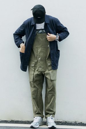 Style Core Aesthetics, New Style Trends Multi-Pocket Bib Overalls