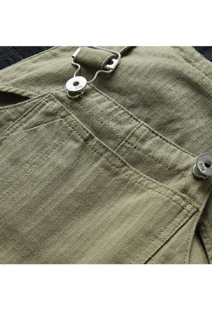 Style Core Aesthetics, New Style Trends Multi-Pocket Bib Overalls