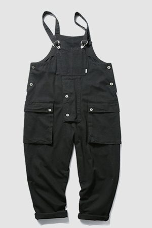 Style Core Aesthetics, New Style Trends Multi-Pocket Bib Overalls