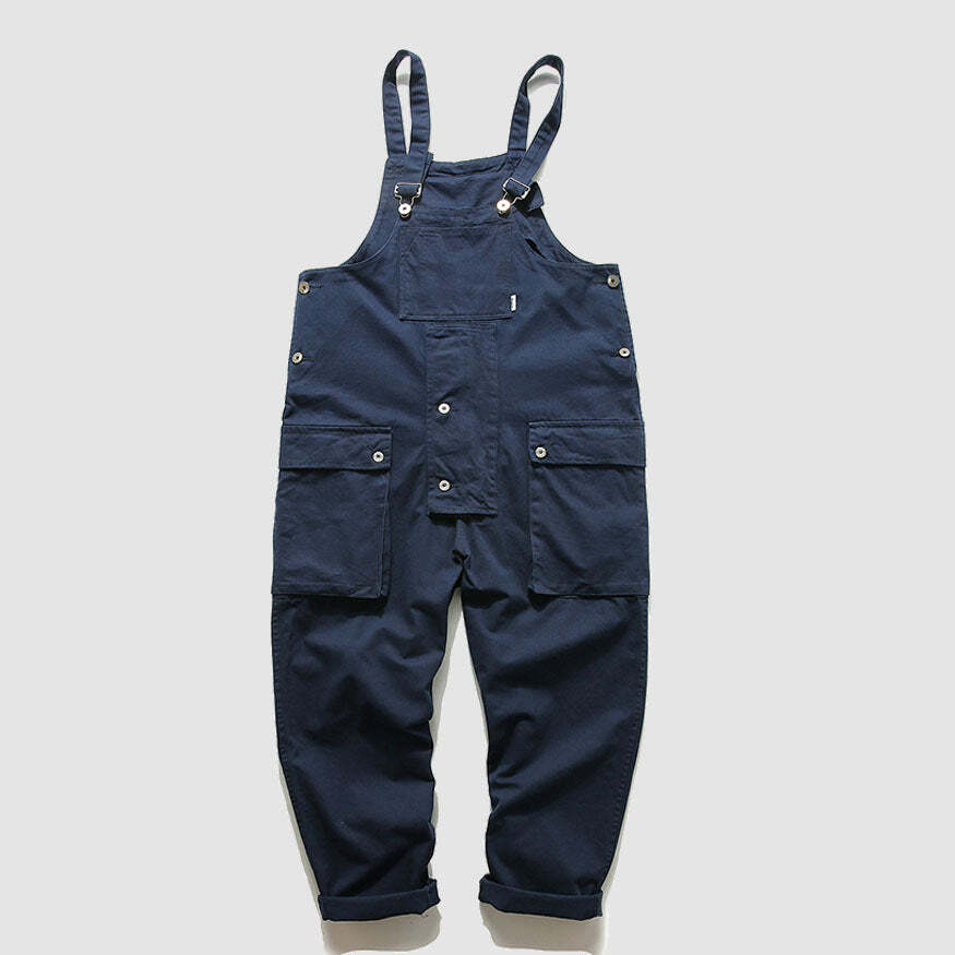 Style Core Aesthetics, New Style Trends Multi-Pocket Bib Overalls