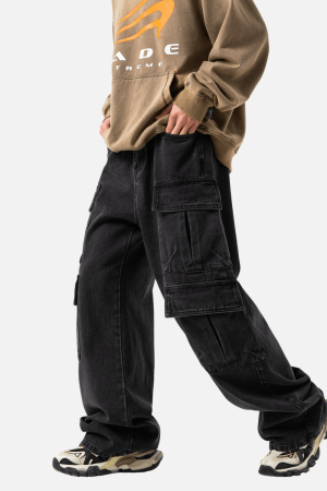 Style Core Aesthetics, New Style Trends Multi-Pocket Cargo Jean