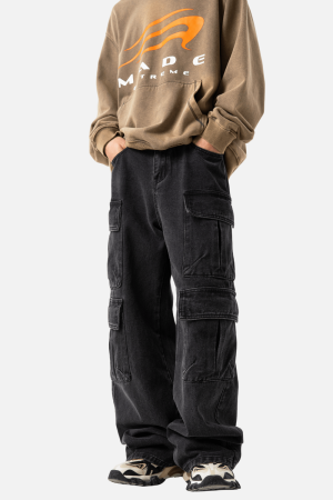 Style Core Aesthetics, New Style Trends Multi-Pocket Cargo Jean