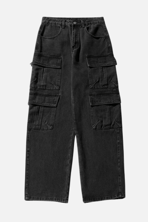Style Core Aesthetics, New Style Trends Multi-Pocket Cargo Jean