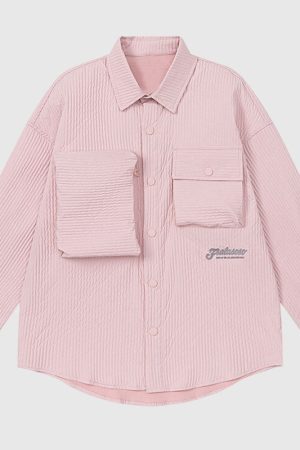 Style Core Aesthetics, New Style Trends Multi Pocket Solid Shirts