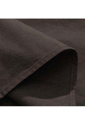 Style Core Aesthetics, New Style Trends Multi-Pockets Solid Shirts