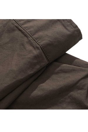 Style Core Aesthetics, New Style Trends Multi-Pockets Solid Shirts