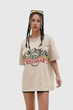 Style Core Aesthetics, New Style Trends Multicolor Mountain Tee