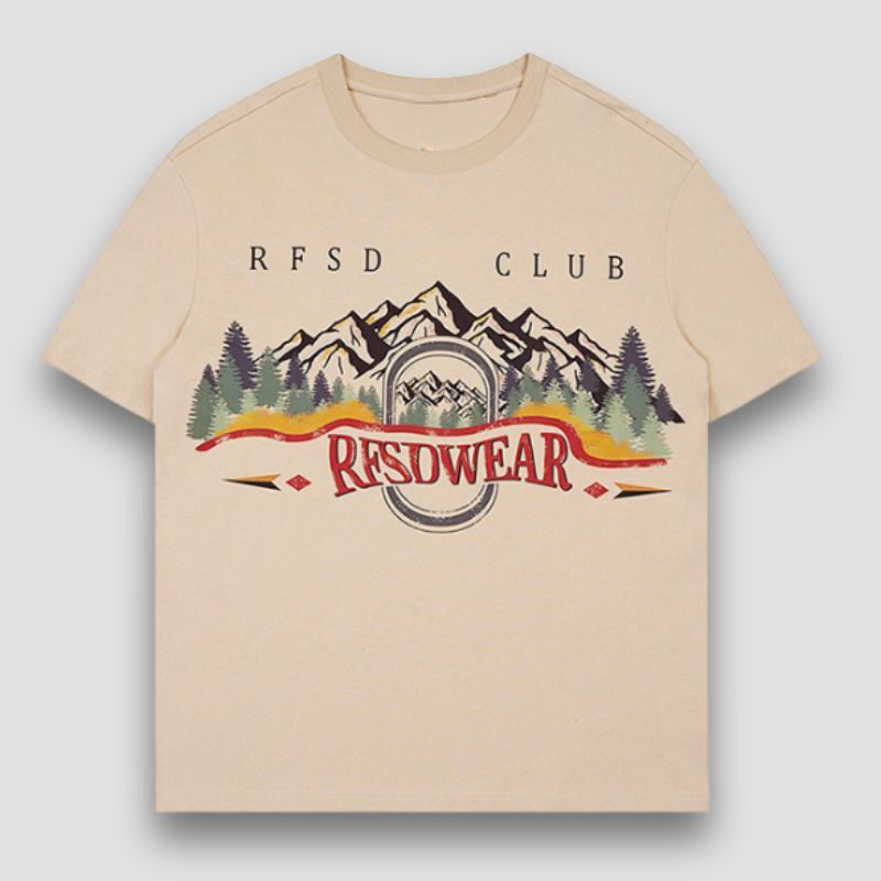 Style Core Aesthetics, New Style Trends Multicolor Mountain Tee