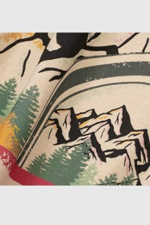 Style Core Aesthetics, New Style Trends Multicolor Mountain Tee