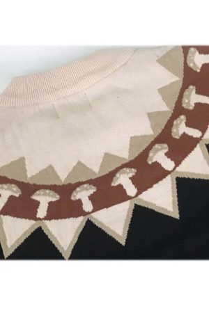 Style Core Aesthetics, New Style Trends Mushroom & Rabbit Knitted Sweater