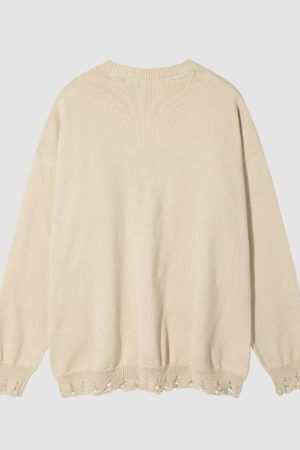 Style Core Aesthetics, New Style Trends Necklace Decor Butterfly Print Sweater