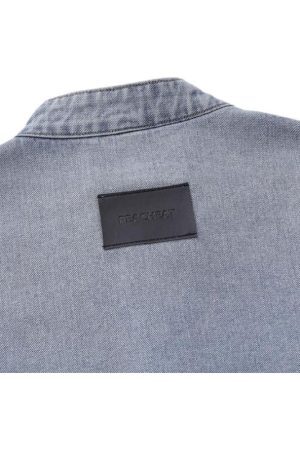 Style Core Aesthetics, New Style Trends Number Embroidered Denim Jacket