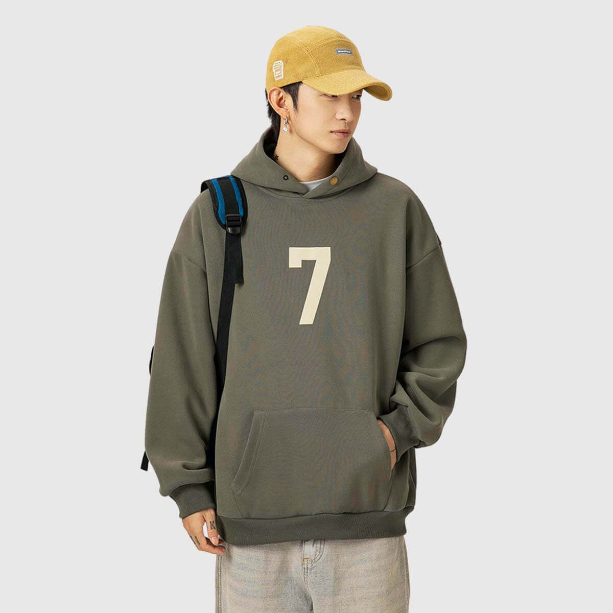 Style Core Aesthetics, New Style Trends Number Print Hoodie Style Core Aesthetics, New Style Trends Number Print Hoodie