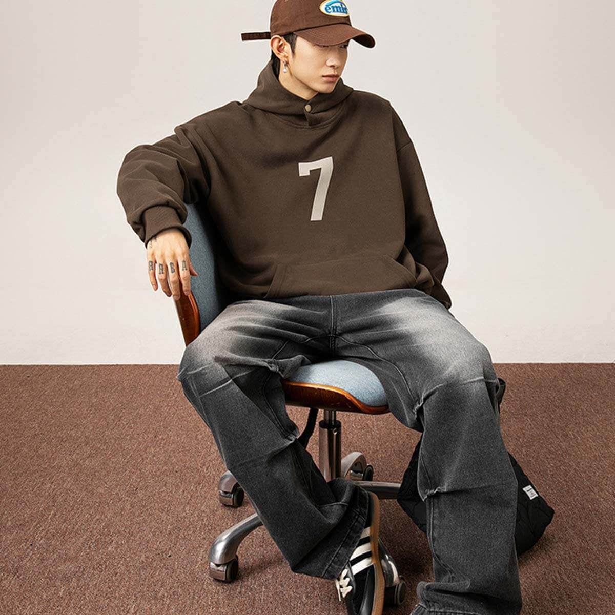 Style Core Aesthetics, New Style Trends Number Print Hoodie Style Core Aesthetics, New Style Trends Number Print Hoodie