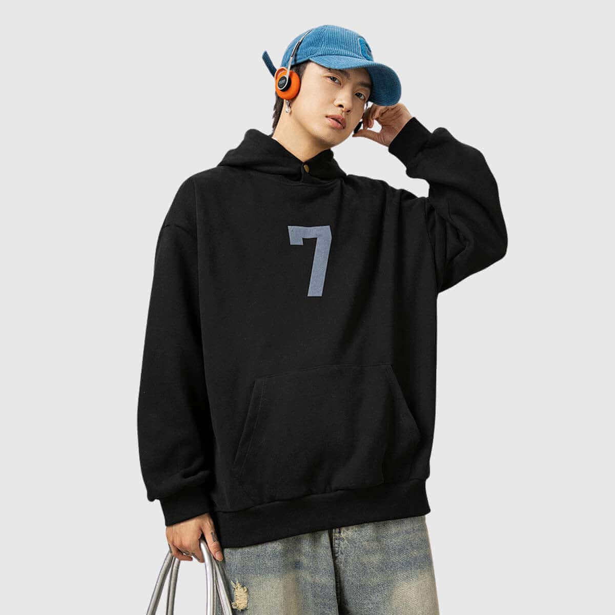 Style Core Aesthetics, New Style Trends Number Print Hoodie Style Core Aesthetics, New Style Trends Number Print Hoodie