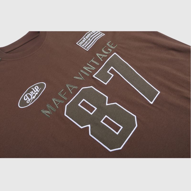 Style Core Aesthetics, New Style Trends Number Print Racing Tee Style Core Aesthetics, New Style Trends Number Print Racing Tee