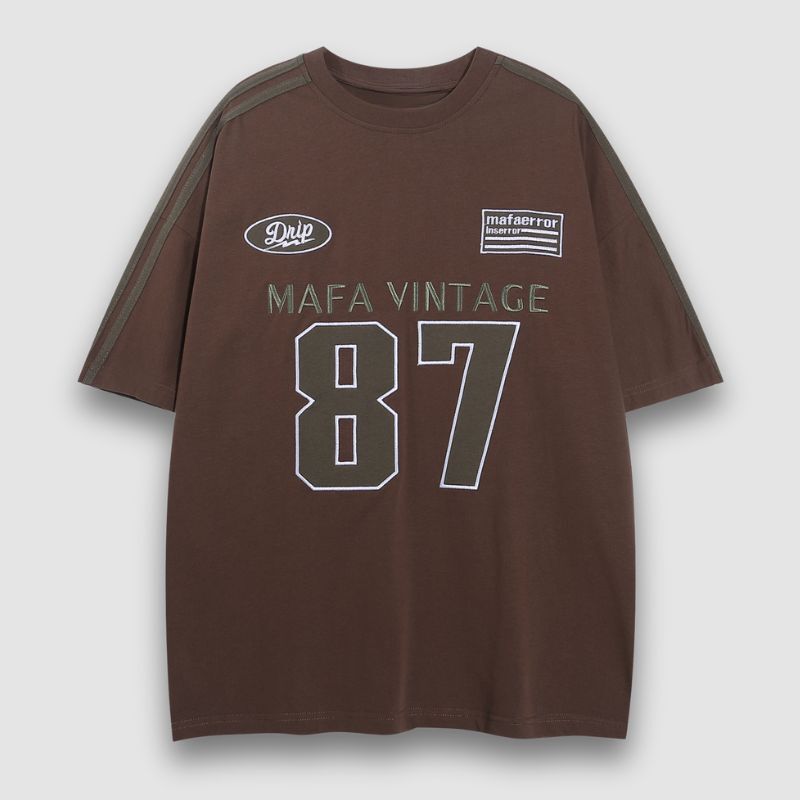 Style Core Aesthetics, New Style Trends Number Print Racing Tee Style Core Aesthetics, New Style Trends Number Print Racing Tee