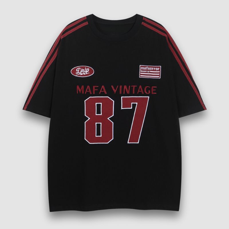 Style Core Aesthetics, New Style Trends Number Print Racing Tee