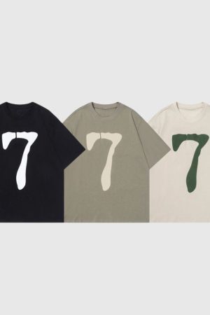 Style Core Aesthetics, New Style Trends Number Printed Design Tee