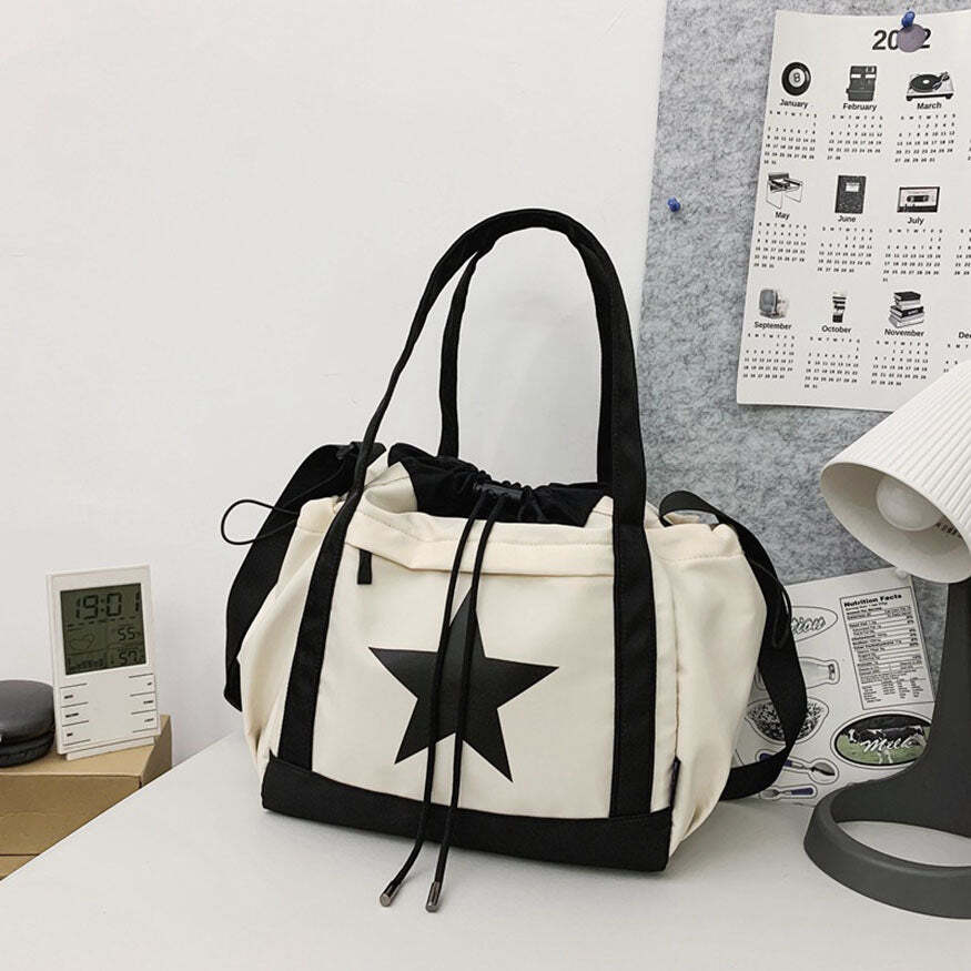 Style Core Aesthetics, New Style Trends Oluolin College Style Star Printed Bag