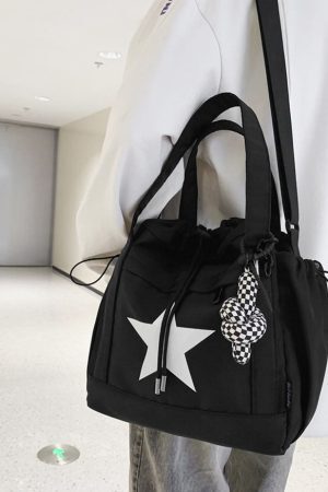 Style Core Aesthetics, New Style Trends Oluolin College Style Star Printed Bag