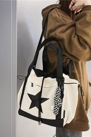 Style Core Aesthetics, New Style Trends Oluolin College Style Star Printed Bag