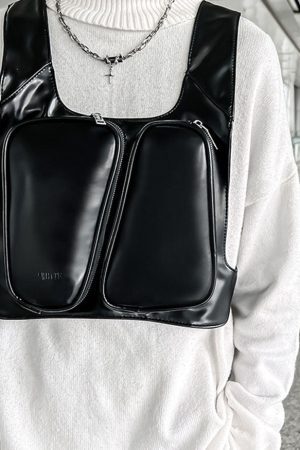 Style Core Aesthetics, New Style Trends Oluolin Stylish PU Chest Bags