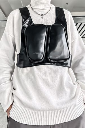 Style Core Aesthetics, New Style Trends Oluolin Stylish PU Chest Bags