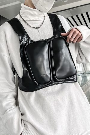 Style Core Aesthetics, New Style Trends Oluolin Stylish PU Chest Bags